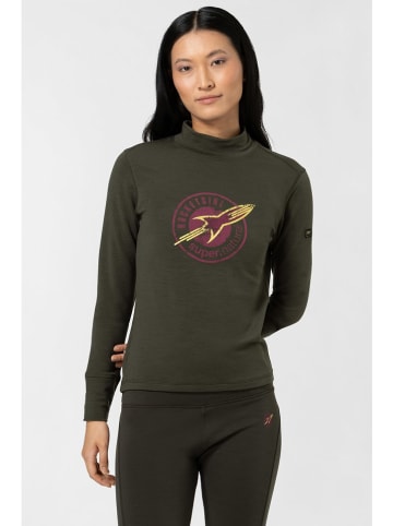 super.natural Longsleeve "Rocket" in Anthrazit