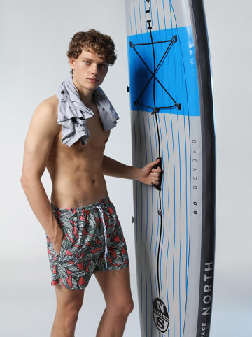 North Sails Szorty kąpielowe "Volley" w kolorze oliwkowo-pomarańczowym