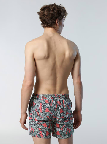 North Sails Badeshorts "Volley" in Khaki/ Orange