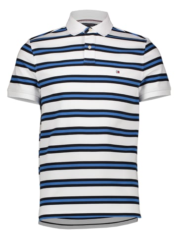 Tommy Hilfiger Poloshirt wit/donkerblauw