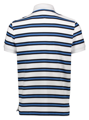 Tommy Hilfiger Poloshirt in Weiß/ Dunkelblau