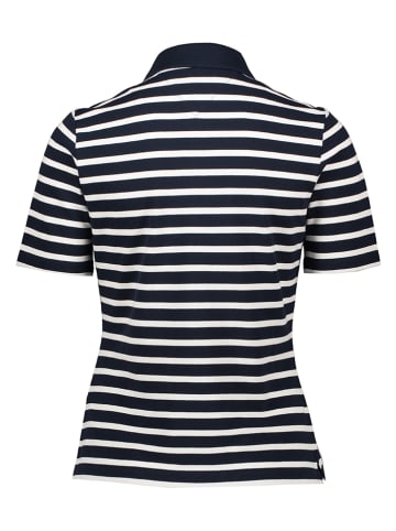 Tommy Hilfiger Poloshirt in Dunkelblau/ Creme