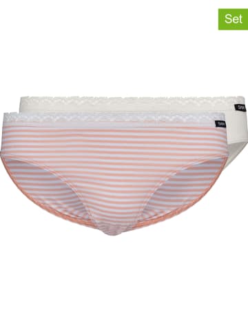 Skiny 2er-Set: Slips in Rosa/ Creme
