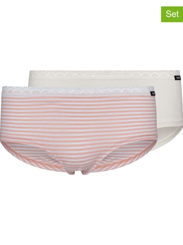 Skiny 2er-Set: Pantys in Rosa/ Creme