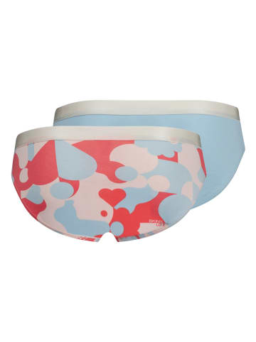 Skiny 2er-Set: Slips in Hellblau/ Rot