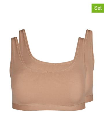 Skiny 2er-Set: Bustiers in Beige