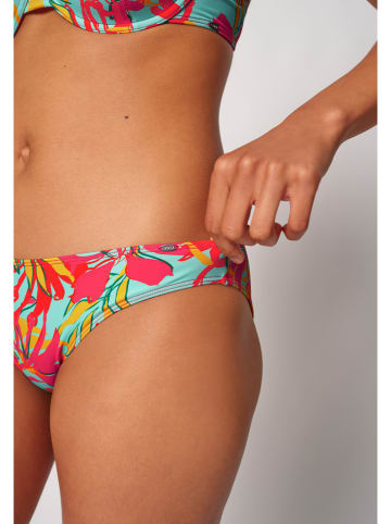 Skiny Bikini-Hose in Türkis/ Rot