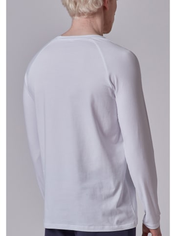 Skiny Pyjama-Oberteil in Weiß