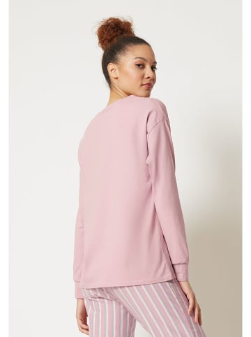 Skiny Pyjama-Oberteil in Rosa