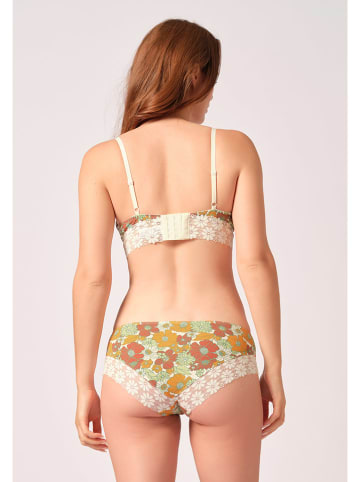 Skiny Biustonosz w kolorze jasnozielono-pomarańczowo-kremowym