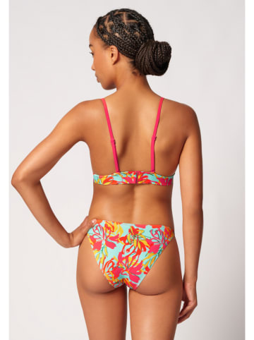 Skiny Biustonosz bikini w kolorze turkusowo-czerwonym