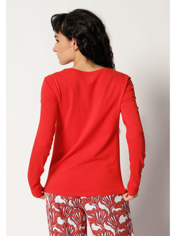 Skiny Pyjama-Oberteil in Rot