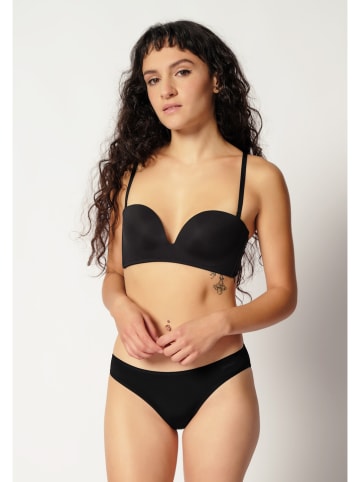 Skiny Biustonosz bandeau w kolorze czarnym