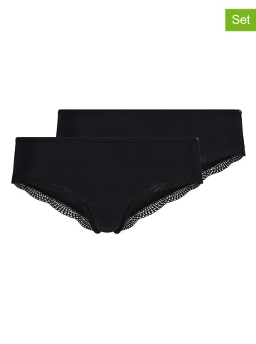 Skiny Pełne figi (2 pary) w kolorze czarnym