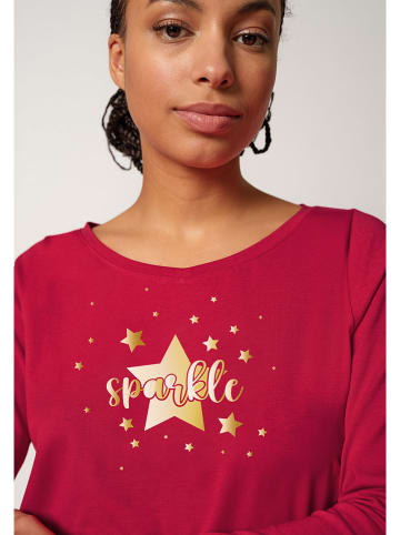 Skiny Pyjama-Oberteil in Rot