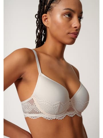 Skiny Biustonosz w kolorze kremowym