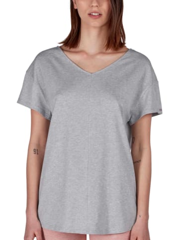 Skiny Pyjama-Oberteil in Grau