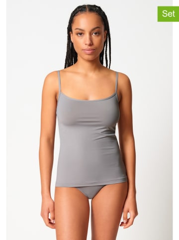 Skiny Podkoszulki (2 szt.) w kolorze szaro-granatowym