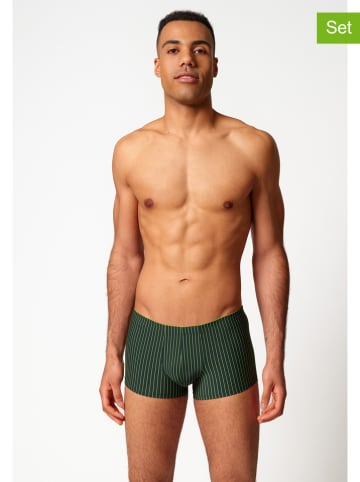 Skiny 2er-Set: Boxershorts in Grün