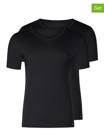 Skiny 2er-Set: Shirts in Schwarz