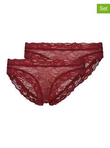 Skiny 2er-Set: Slips in Bordeaux