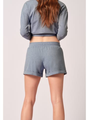 Skiny Sweatshort lichtblauw