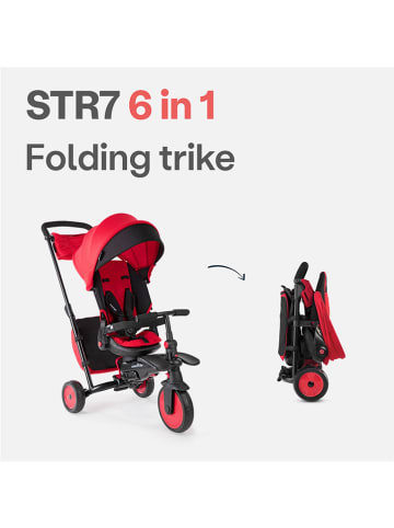 SmarTrike Rowerek trójkołowy "STR7" w kolorze czarno-czerwonym - 6 m+