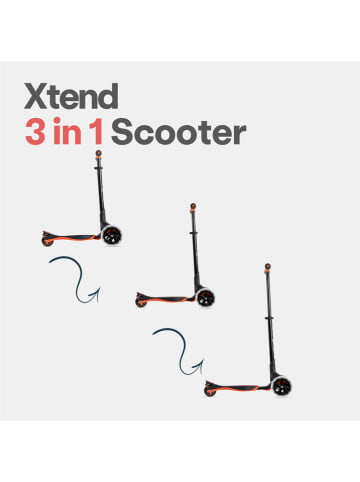 SmarTrike Scooter "XTEND" in Schwarz/ Orange - ab 3 Jahren