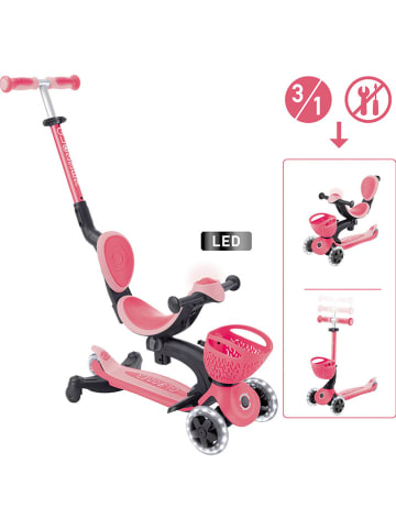 GLOBBER Hulajnoga 3w1 "Globber go up baby 360 lights" w kolorze jasnoróżowym - 4+