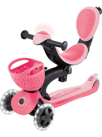 GLOBBER Hulajnoga 3w1 "Globber go up baby 360 lights" w kolorze jasnoróżowym - 4+