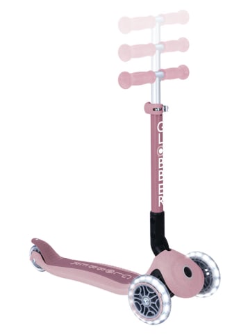 GLOBBER Scooter "Junior Foldable Lights Eco" mit Leuchtrollen in Rosa - ab 2 Jahren