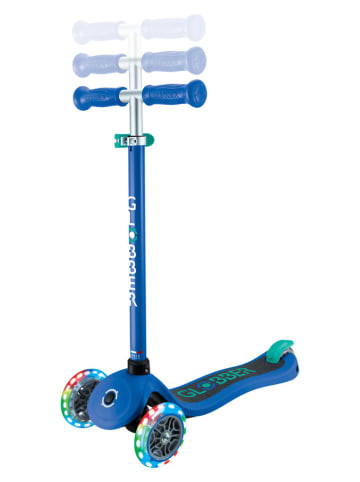 GLOBBER Scooter "Primo Lights" mit Leuchtrollen in Dunkelblau - ab 3 Jahren