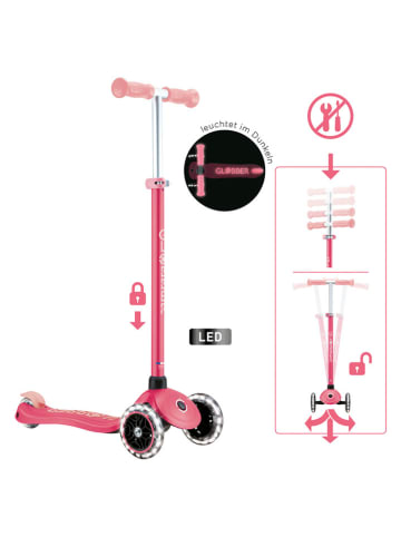 GLOBBER Hulajnoga "Primo Plus Glow Lights" ze świecącymi kołami - 3+