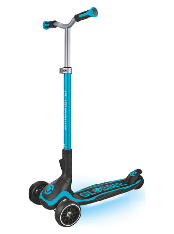 GLOBBER Scooter "Ultimum Lights" mit Leuchtrollen in Blau - ab 5 Jahren