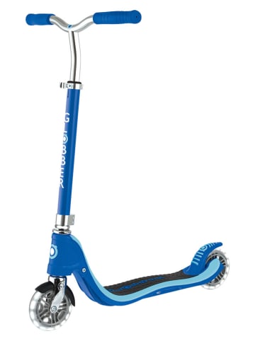 GLOBBER Scooter "Flow 125 Lights" mit Leuchtrollen in Dunkelblau - ab 5 Jahren