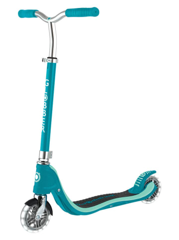 GLOBBER Scooter "Flow 125 Lights" mit Leuchtrollen in Türkis - ab 5 Jahren