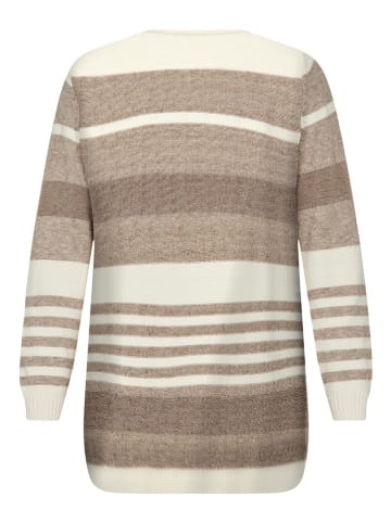 ONLY Cardigan in Hellbraun/ Creme