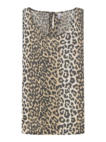 ONLY Blusentop in Hellbraun/ Beige/ Schwarz