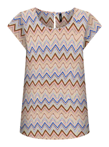 ONLY Bluzka w kolorze karmelowo-niebieskim