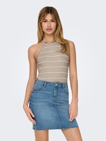 ONLY Top "Gemma" w kolorze beżowym