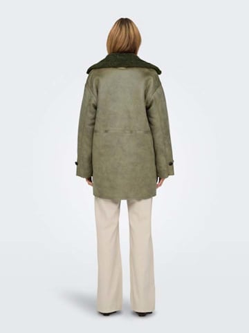 ONLY Übergangsmantel "BONDED SHERPA COAT" in Khaki