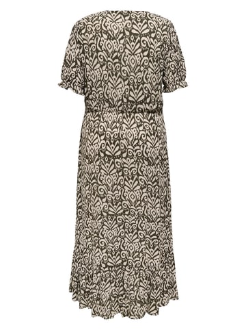 ONLY Kleid in Braun/ Creme