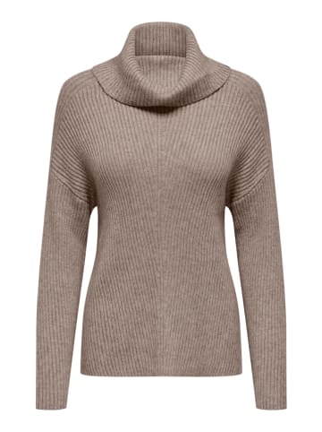 ONLY Rollkragenpullover in Taupe