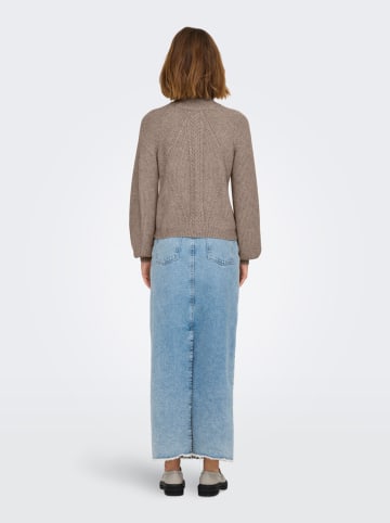 ONLY Sweter w kolorze szarobrązowym