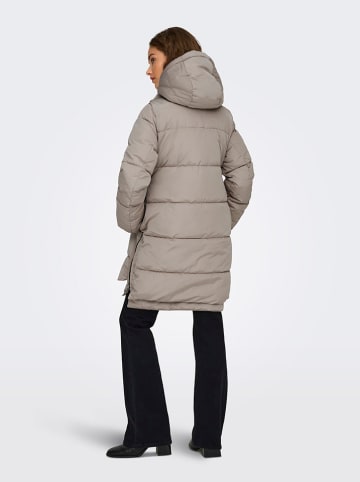ONLY Doorgestikte mantel taupe