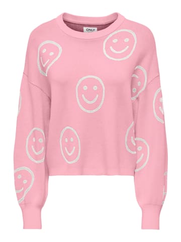 ONLY Sweter w kolorze jasnoróżowym