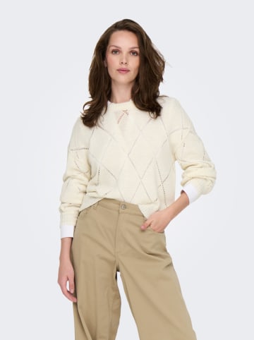 ONLY Sweter w kolorze kremowym