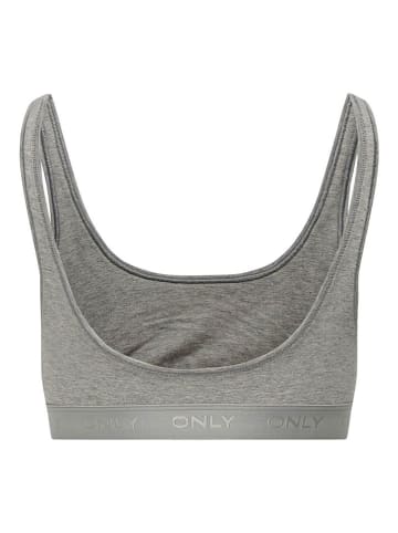 ONLY Top w kolorze szarym