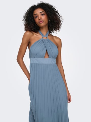 ONLY Plisseekleid in Hellblau
