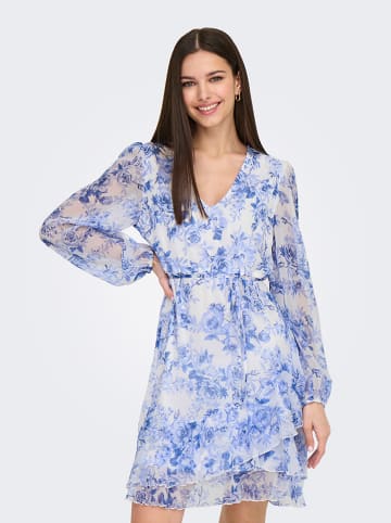 ONLY Kleid in Weiß/ Hellblau